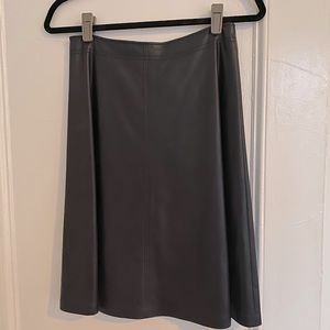 Leather Midi Skirt